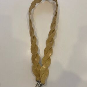 Yellow Braided Purse Strap